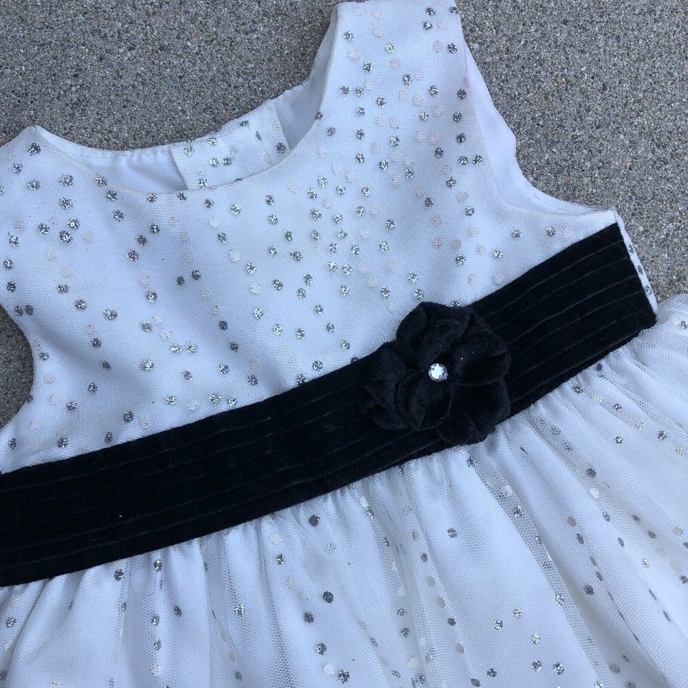 MUNECA A Line Dress 12 Months Little Girls Layered White Sleeveless Spar…​​ - Picture 6 of 8